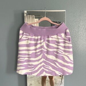 Lavender tiger Print Knit Skirt - Women's Skirt